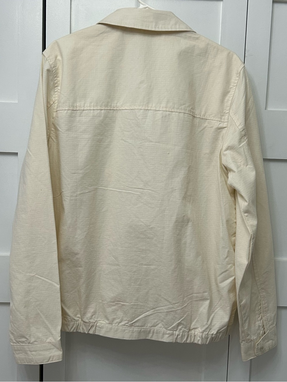 ASOS Cream Zip-Front Lightweight Jacket - Picture 2 of 6